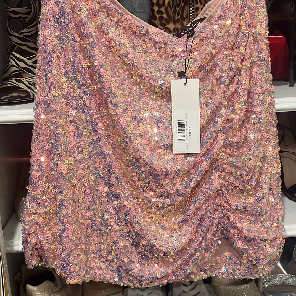 Sequin Pink Dress